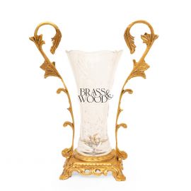 فازة كريستال نمط شجري ( نحاس معتق )