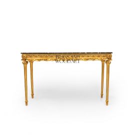 كونسول ذهبي كلاسيك – رخام طبيعي