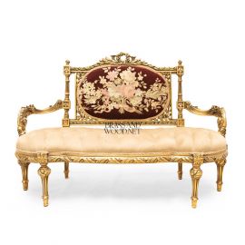 Classic 2-Person Sofa – Turkish Gobelin