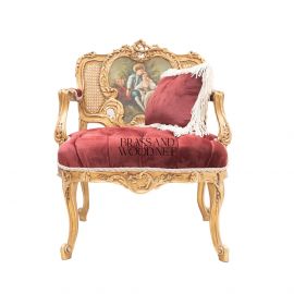 كرسي كلاسيك كانيه – راتان طبيعي