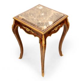طاولة ركنية مربعة – رخام طبيعي 
