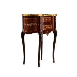 بايوه خشب ونحاس ماركتريه – 2 درج