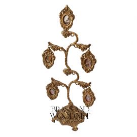 برواز نحاس ستاند تصميم شجري ( نحاس معتق)