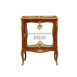 فاترينه نحاس و خشب 