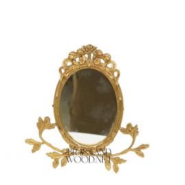 برواز مرايا بيضاوي  -  نحاس معتق