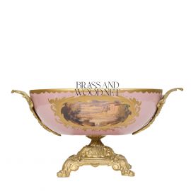 جندنيرة حلوى خزف لون روز - نحاس معتق