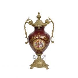 فازة خزف أحمر داكن (نحاس معتق )