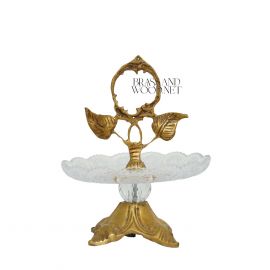 طبق كريستال ( نحاس معتق )