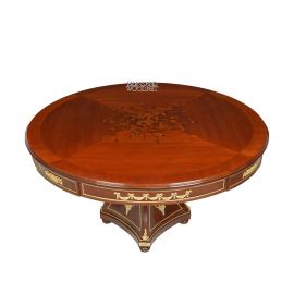 طاولة مدخل مزخرفة - خشب في نحاس