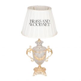 أباجورة  كريستال 1 لمبة – نحاس مطلي ذهب