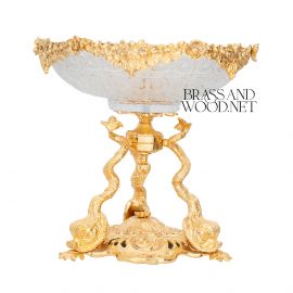 طبق حلوى بوهيمي  ( نحاس ذهبي )