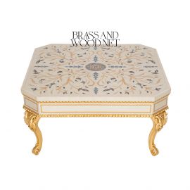 طاولة وسطية صدف ماركتريه (أويما يدوي)