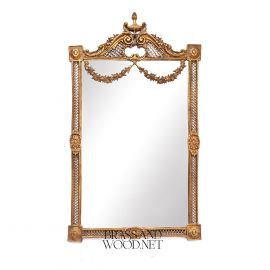 Rectangular Brass Mirror Frame