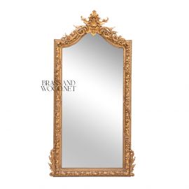 برواز مرآة طولي كلاسيك – إطار خشبي