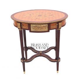 طاولة زاوية بيضاوية - ماركتريه