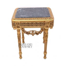 طاولة جانبية مدهب – رخام طبيعي