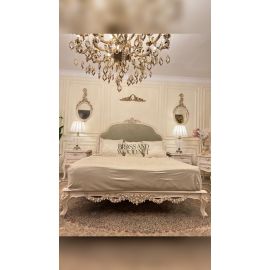 غرفه نوم الشعله ( سرير - 2 كمود - تسريحه - بانكيت - بف )