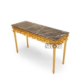 كونسول ذهبي كلاسيك – رخام طبيعي