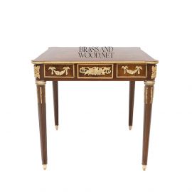 Brown Side Table (Cast Brass) 