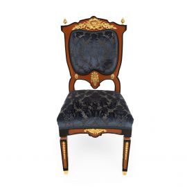 كرسي سفرة خشب ونحاس