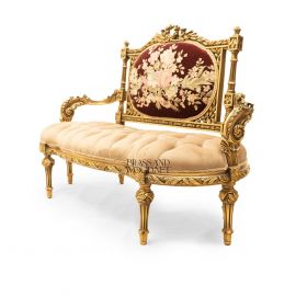 Classic 2-Person Sofa – Turkish Gobelin