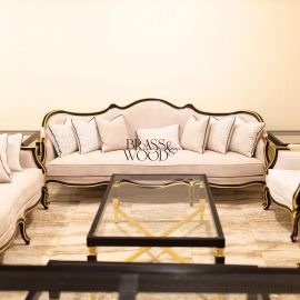 طقم صالون كلاسيك  2 كنبة - 2 فوتيه