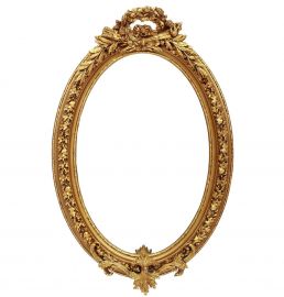 برواز مرآة بيضاوي – تصميم تاج