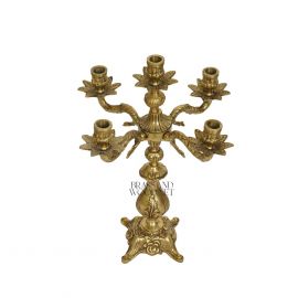 شمعدان 5 شمعة ( نحاس معتق )