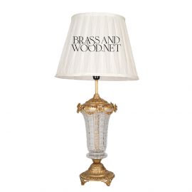 أباجورة ايطالي كريستال معدل - نحاس معتق 