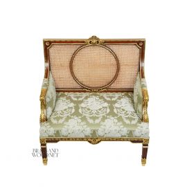 كرسي صالون كانيه - زيتي مشجر