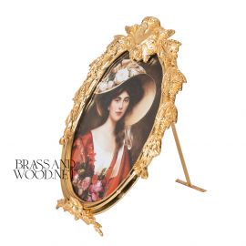 برواز صوره بيضاوي  ( نحاس ذهبي )