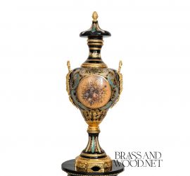 فازة خزف سيفر كمثرى لون اسود