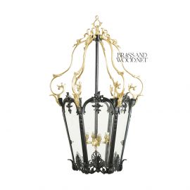 نجفة فانوس سداسي كلاسيك - نحاس معتق