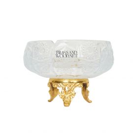 طفاية كريستال - نحاس مطلي ذهب