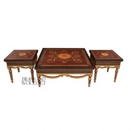 طقم طاولات ثلاثي ماركتريه 