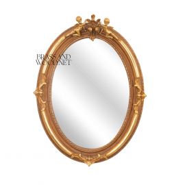 برواز مرآة بيضاوي – إطار خشب
