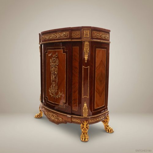 Empire Mahogany & Gilt Bronze Commode with Claw Feet