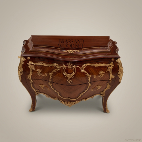 Louis XV Bombe Commode – Kingwood Veneer & Antique Brass Ormolu