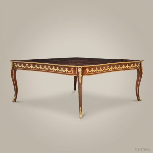 Louis XV Marquetry Centre Table with Gilt Bronze Mounts