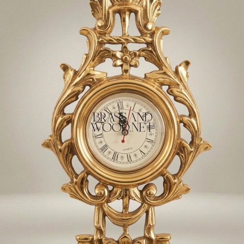 Rococo Carved Wall Clock with Acanthus Scrollwork & Pierced Frame