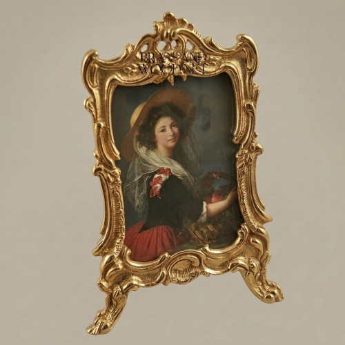 Rococo Scroll & Rocaille Easel Picture Frame with Claw Feet