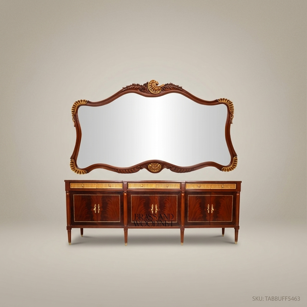 Louis XVI Mahogany & Gilt Dining Buffet